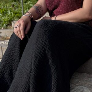 Pantalon large fluide grande taille