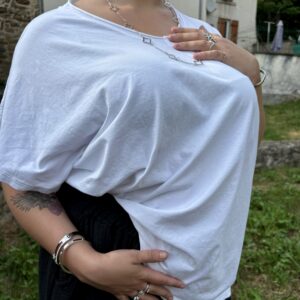 T-shirt blanc grande taille