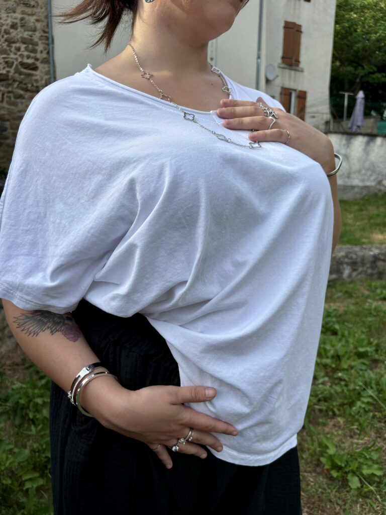 T-shirt blanc grande taille