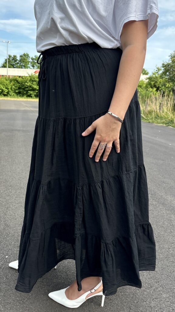 Jupe longue fluide grande taille