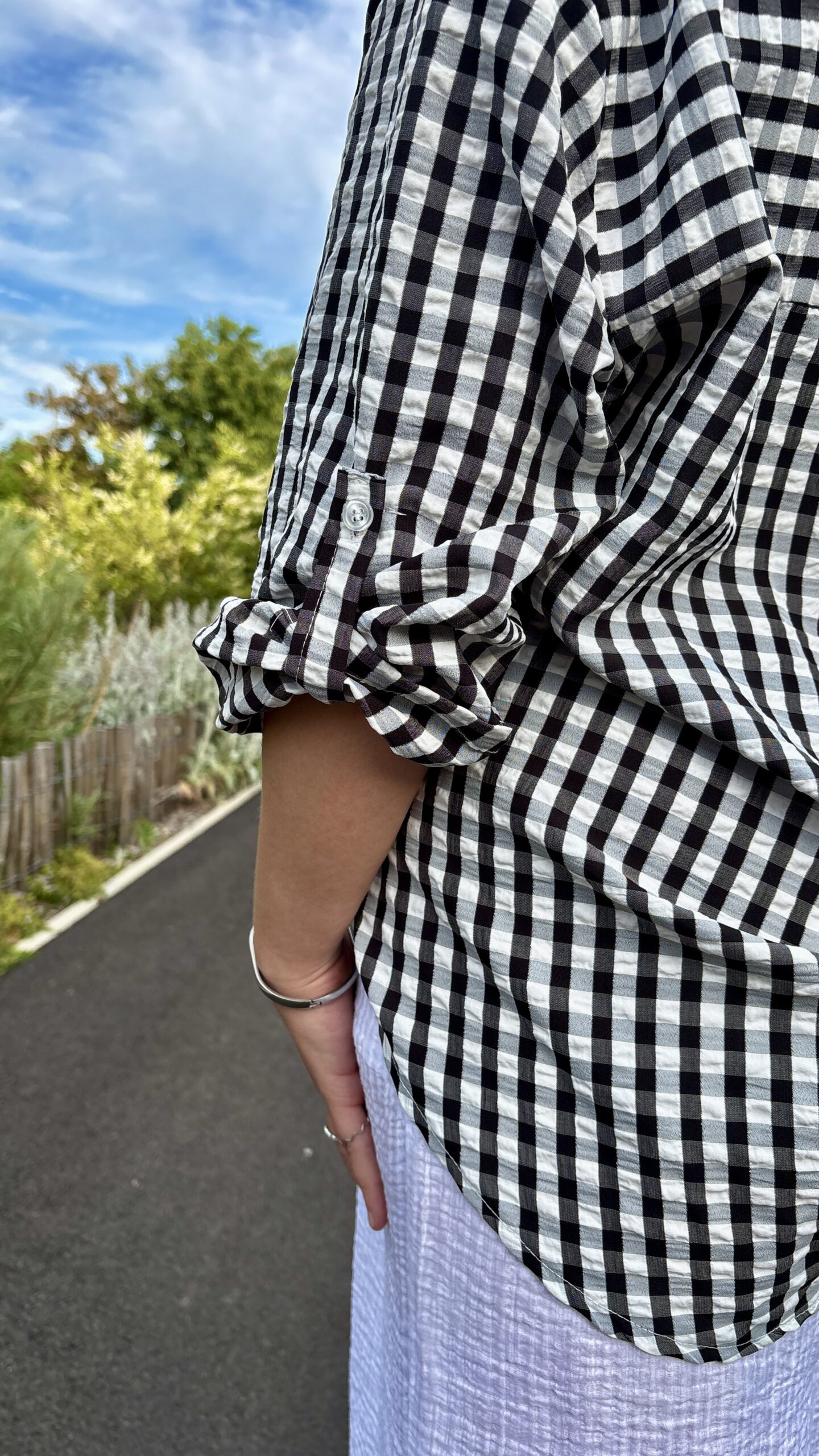 Chemise à carreaux grande taille