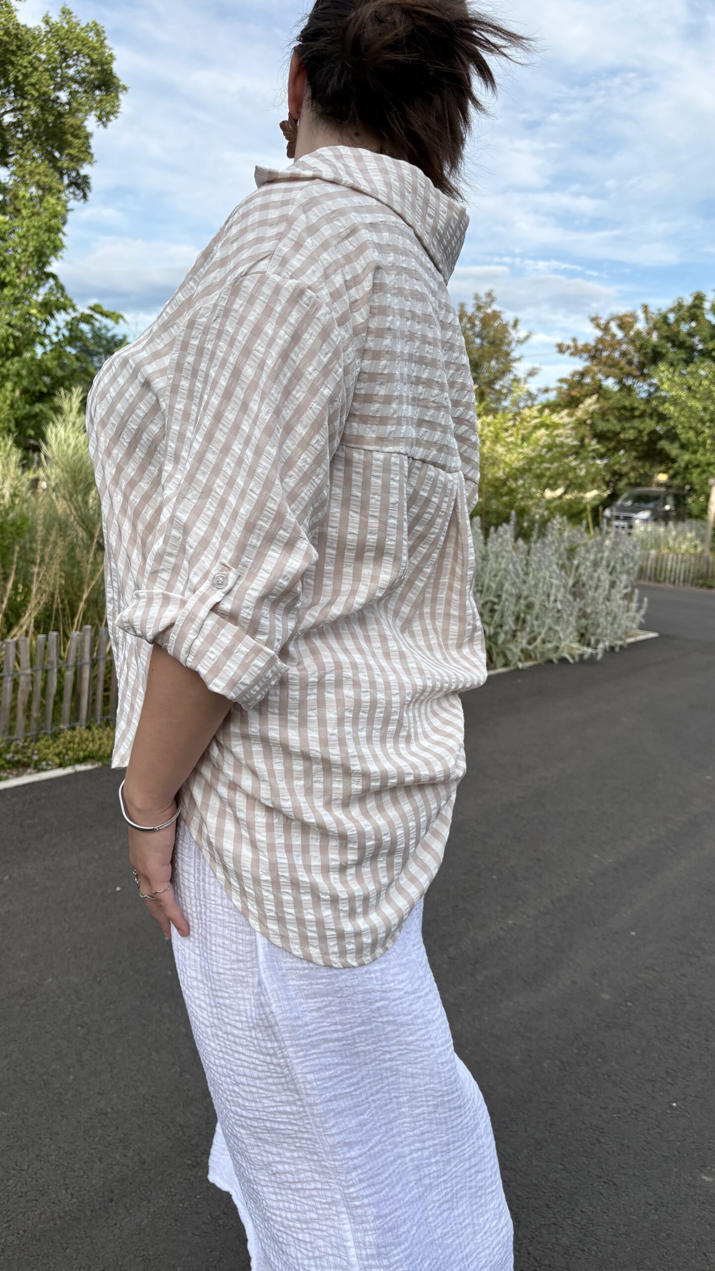 Chemise à carreaux grande taille