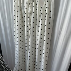 Pantalon large à pois grande taille femme Belle Mesure