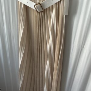 Jupe longue plissée grande taille avec ceinture Belle Mesure
